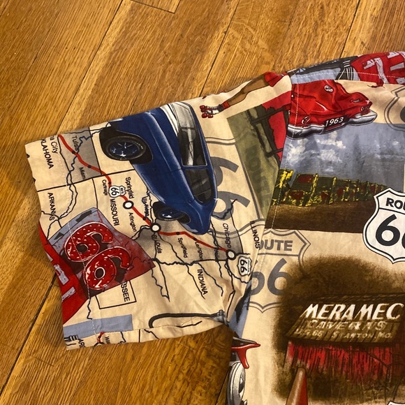 David Carey Originals Men’s Size M Historic Route 66 Cotton Blend Graphic Shirt - Picture 6 of 16